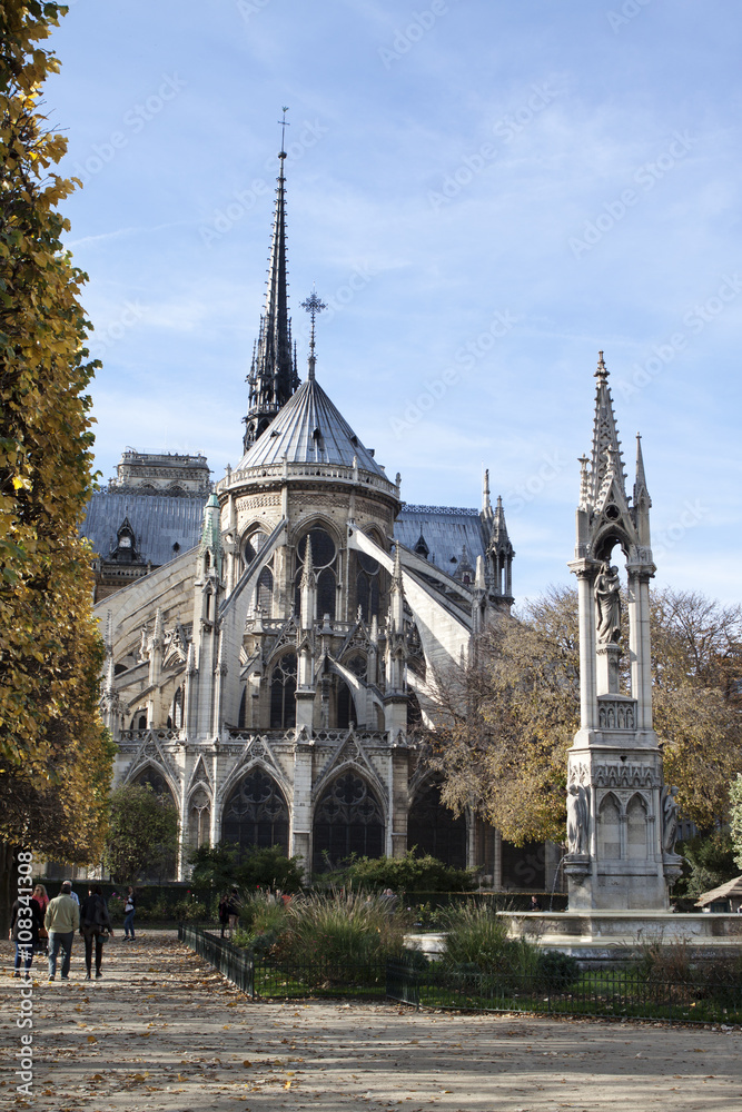 Abside della Cattedrale di Notre-Dame a Parigi. Abside della Cattedrale di Notre-Dame a Parigi.