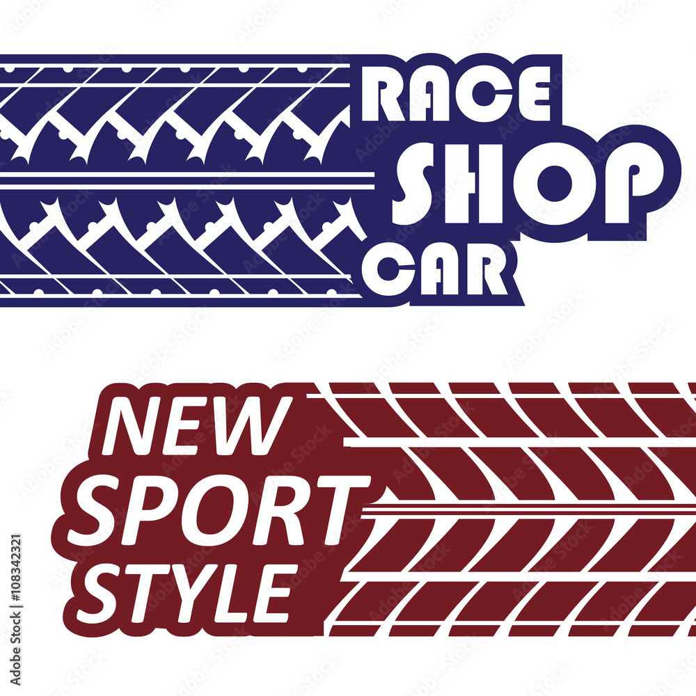 Race logotypes set Stock Vector | Adobe Stock