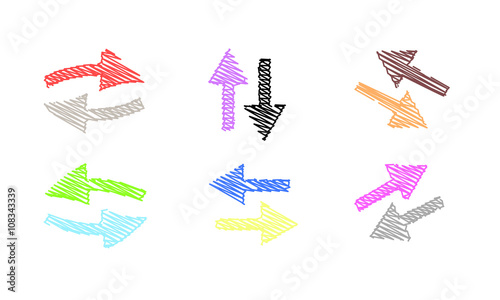 shaped sign arrow indicating a direction