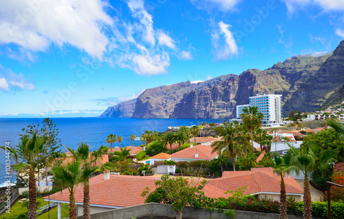 Puerto de Santiago village, in Tenerife, Spain