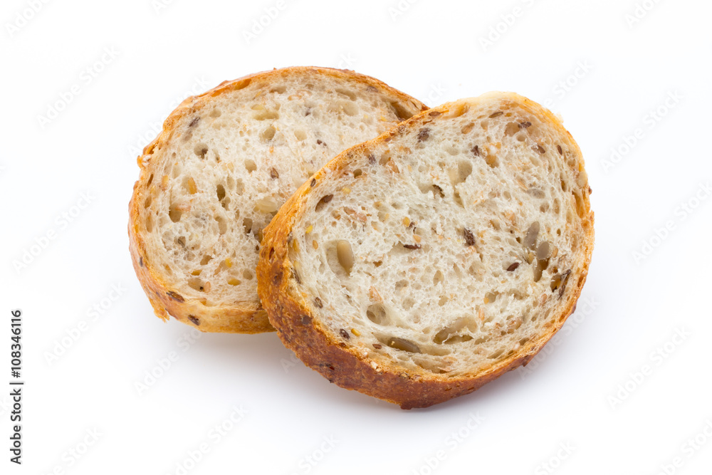 Loaf of bread isolated on white. Loaf of bread isolated on white.