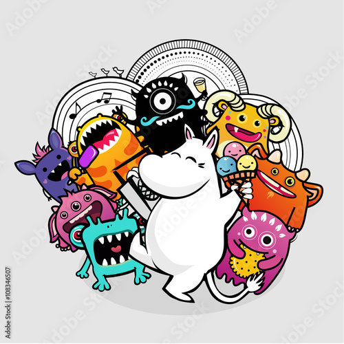 Vector monsters and party