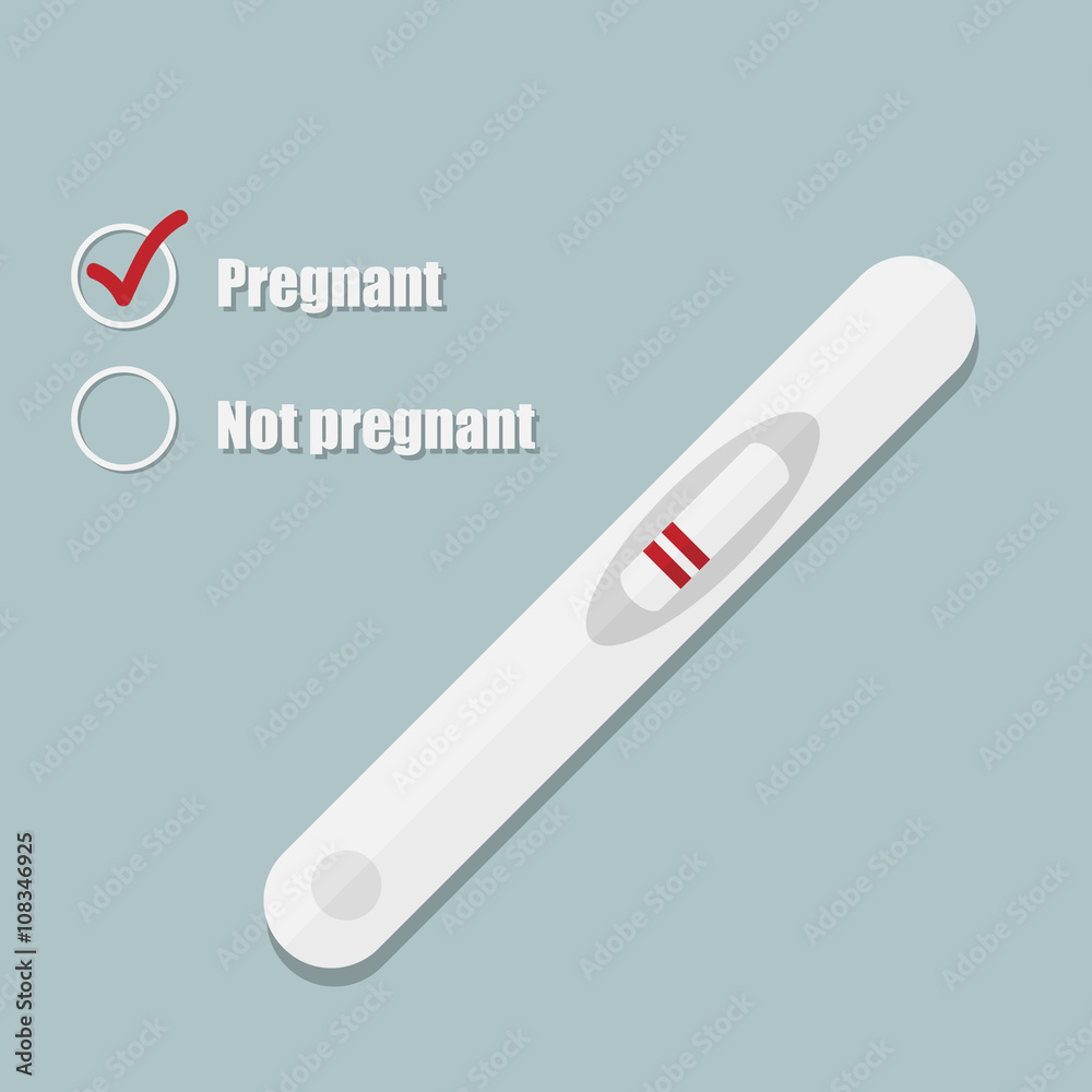 Pregnancy test flat vector icon Pregnancy test flat vector icon