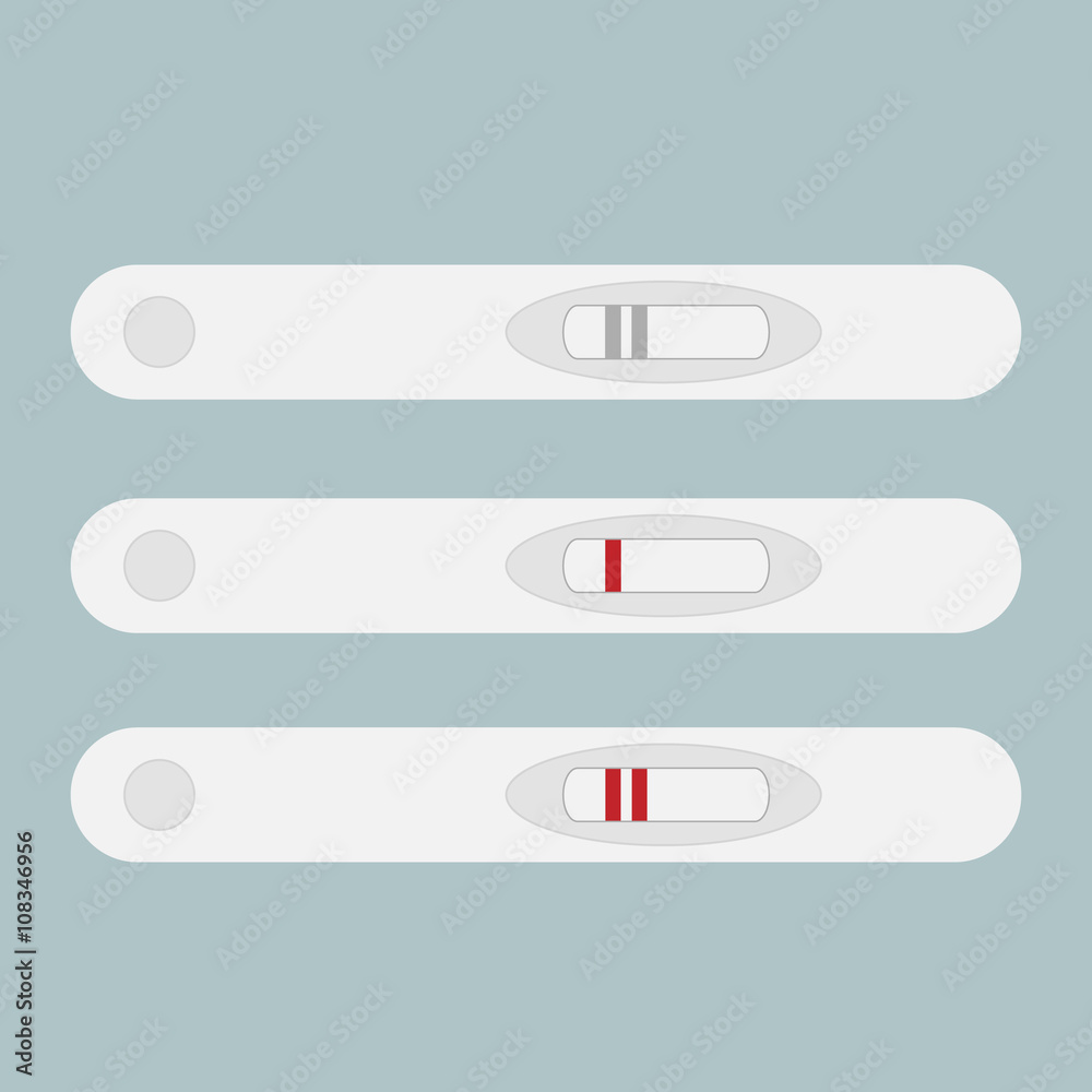Pregnancy test flat vector icon Pregnancy test flat vector icon