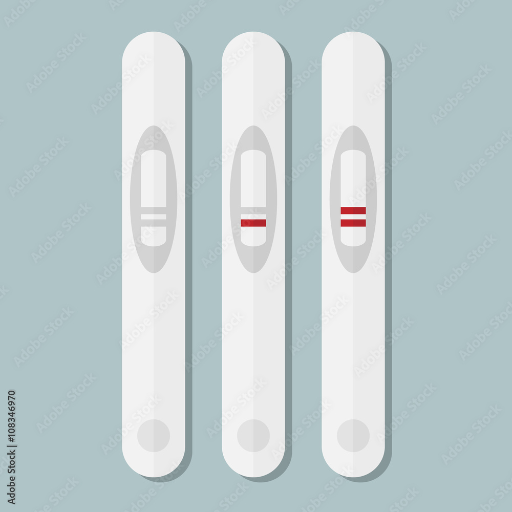 Pregnancy test flat vector icon Pregnancy test flat vector icon