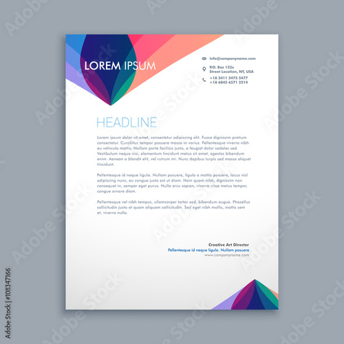 creative business letterhead