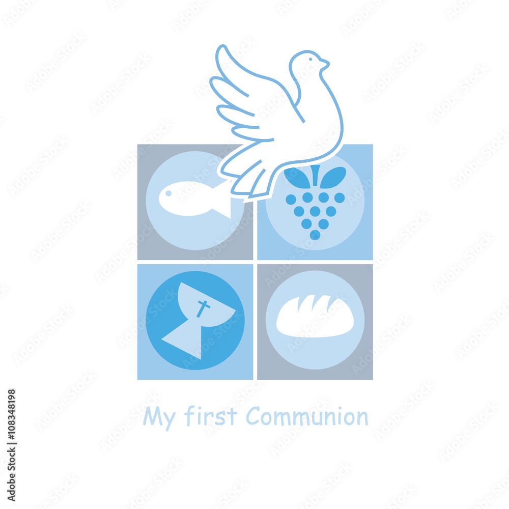 Boy First Communion card