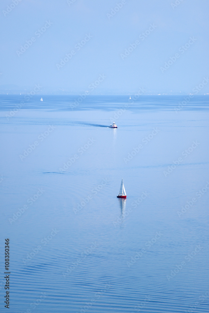 Naklejka premium Segelboote am Bodensee 