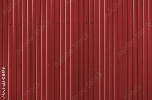 Texture of red metal roofing