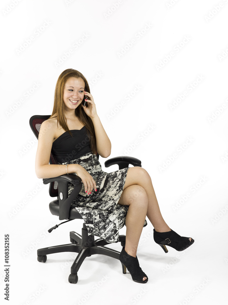 Fototapeta premium chatting teen