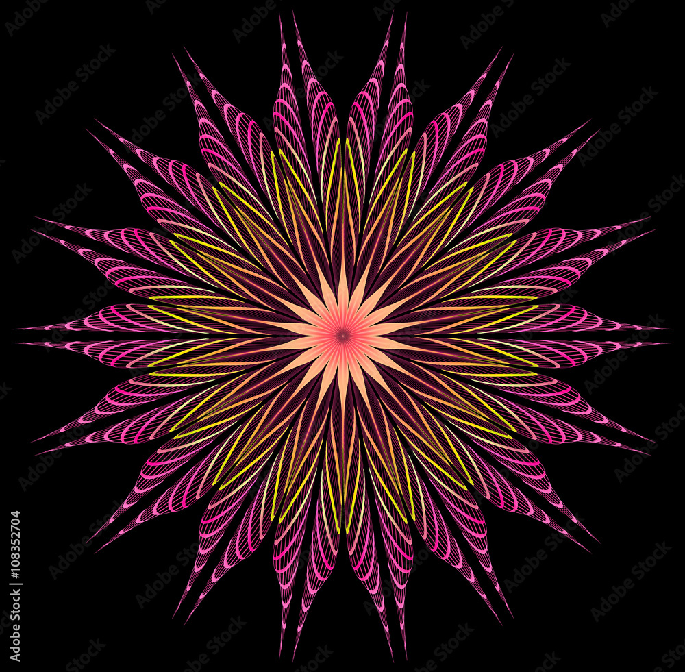 Abstract fractal illustration for creative design Abstract fractal illustration for creative design
