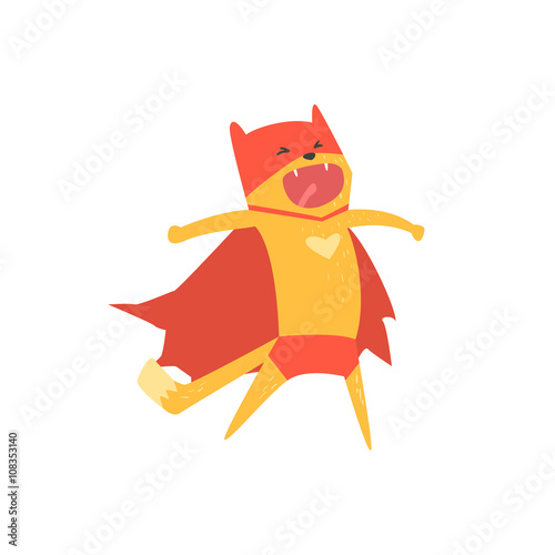 Super Hero Cat Shouting