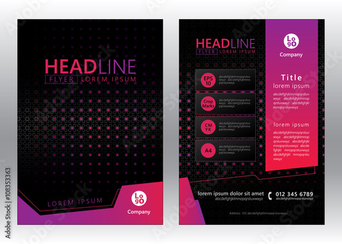Business brochure template. Brochure template design. Vector illustration