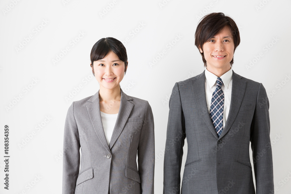 portrait of asian businessteam on white background portrait of asian businessteam on white background