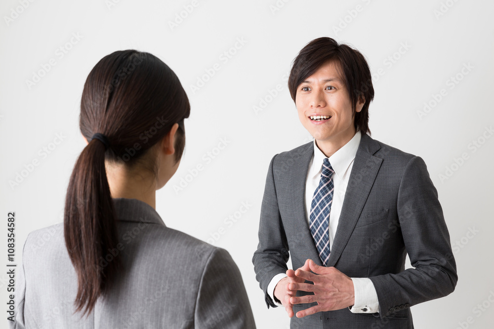 portrait of asian businessteam on white background portrait of asian businessteam on white background
