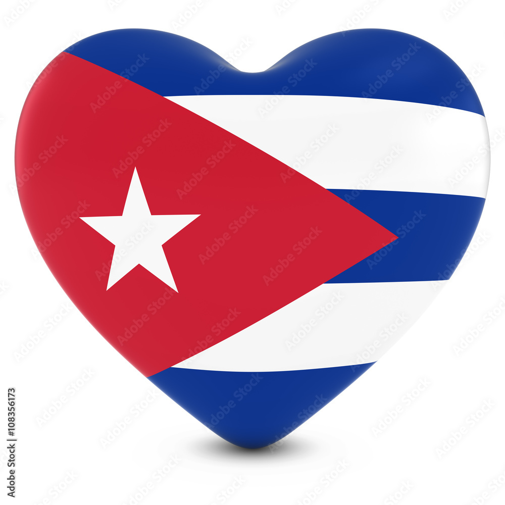 Love Cuba Concept Image - Heart textured with Cuban Flag Love Cuba Concept Image - Heart textured with Cuban Flag
