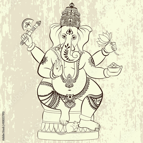 Hindu Lord Ganesha.