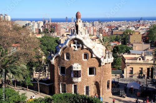 Photography Blick über Barcelona vom Park Güell