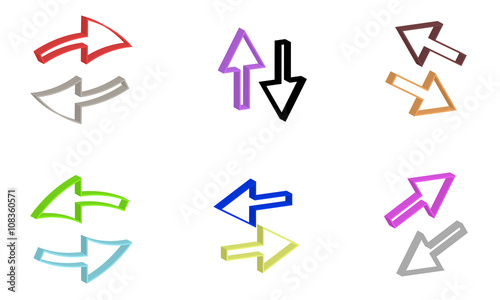 shaped sign arrow indicating a direction