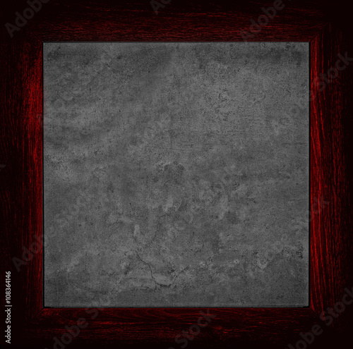 dark red grunge canvas with wood frame