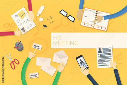 Human resources meeting in the office.
