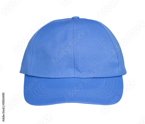 blue hat isolated on white
