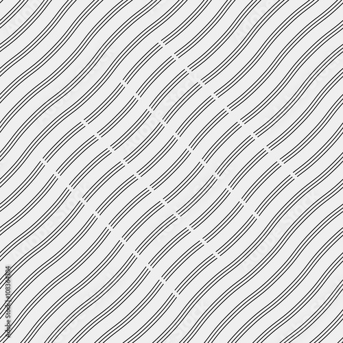 Vector seamless pattern. Repeating geometric tiles with diagonal lines 