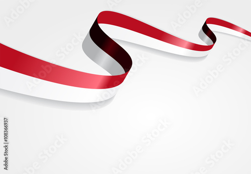 Indonesian flag background. Vector illustration.