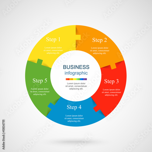 Photography Vector infographic template