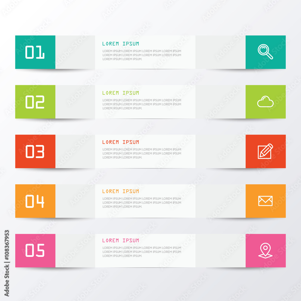 Labels Plan Five Step Number For infographic Labels Plan Five Step Number For infographic