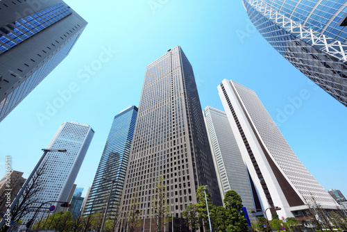 High-rise buildings of fine weather - Shinjuku, Tokyo, Japan