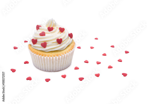 Muffin mit Herzchen