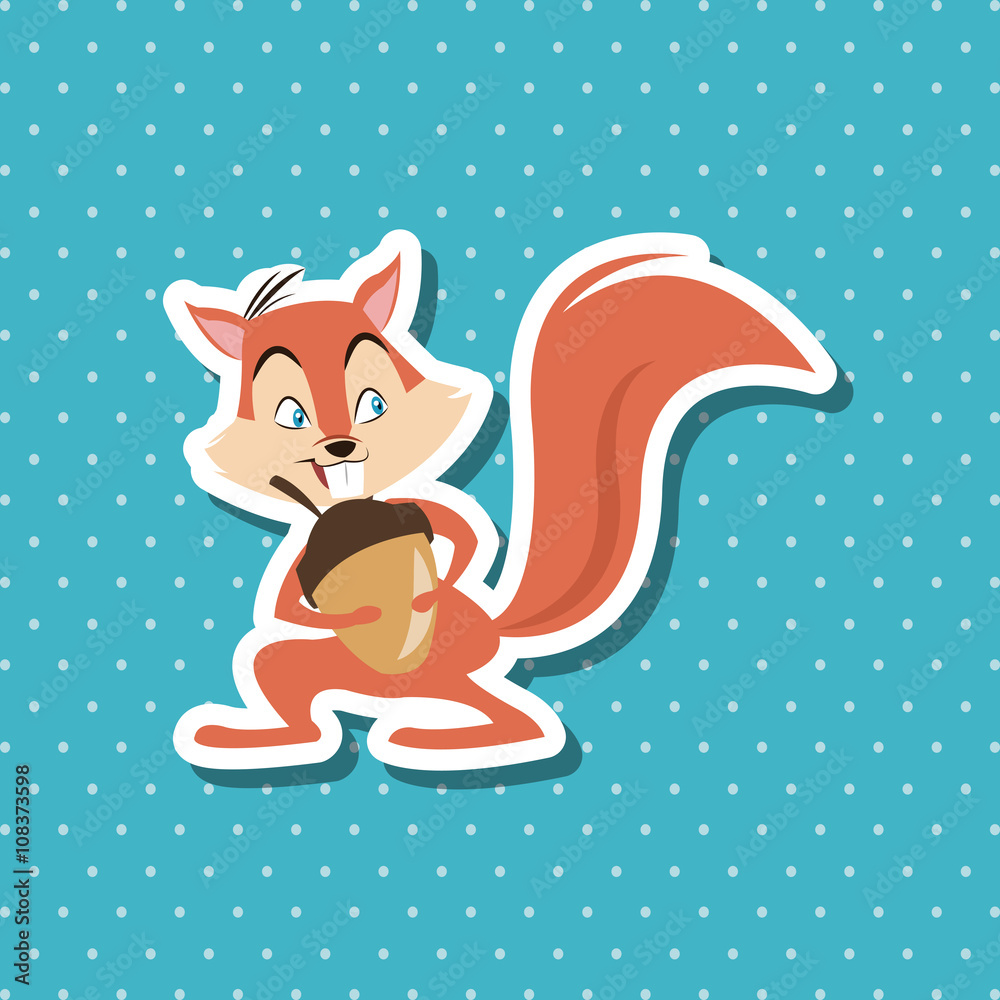 Fototapeta premium Animal cartoon design , editable vector