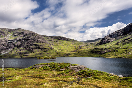 Scotland, Loch Coruisk: Scenic landscape with lake and mountains