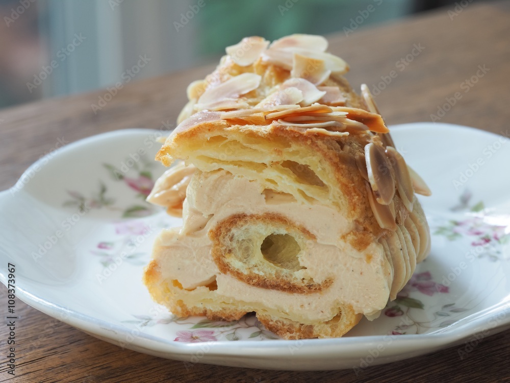 Fresh Homemade French Bistro Dessert Of Paris Brest Fresh Homemade French Bistro Dessert Of Paris Brest