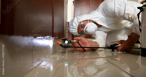 Man doing pest control
