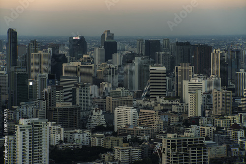 Bangkok city sunset