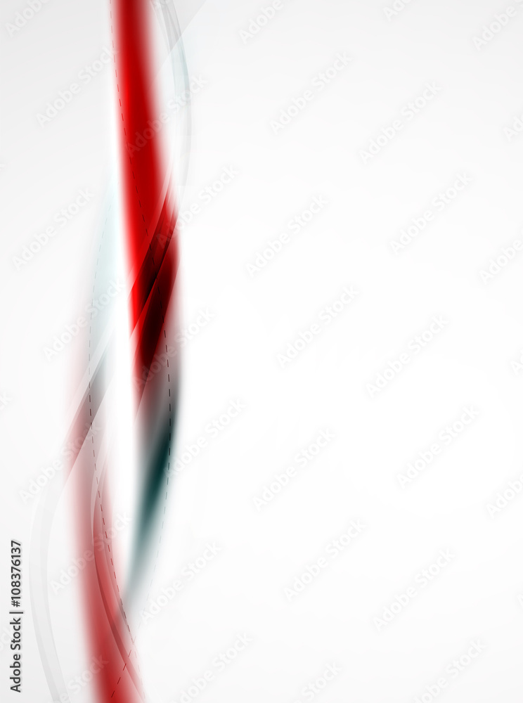 Red wave abstract background Red wave abstract background