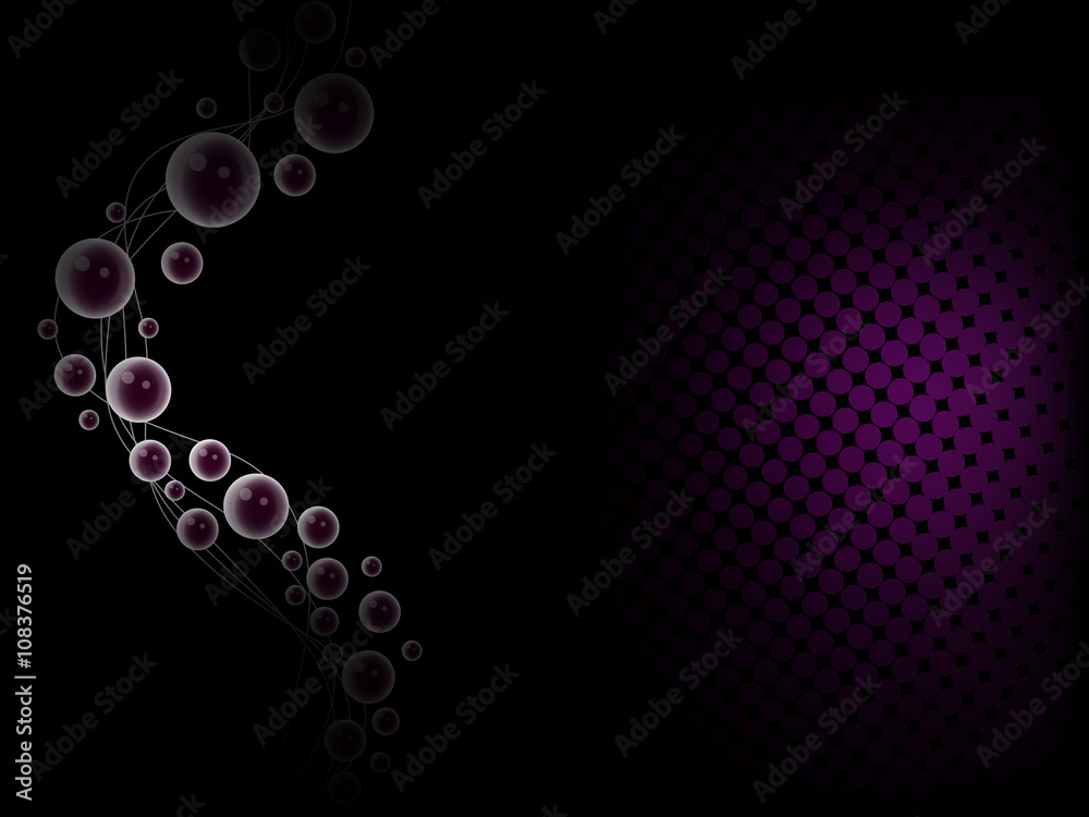 Abstract halftone effect purple background
