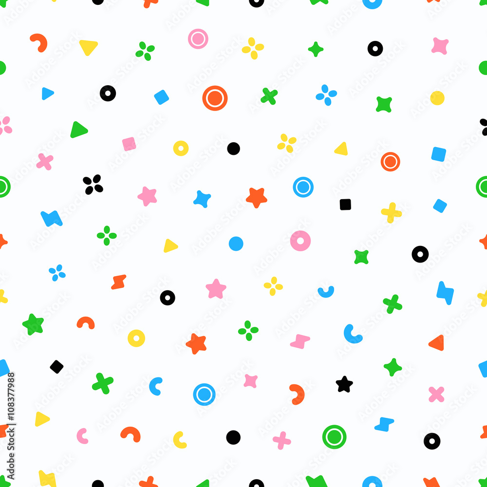 Geometric sweets seamless vector pattern. Abstract vector illustration with geometric elements, shapes. Geometric sweets seamless vector pattern. Abstract vector illustration with geometric elements, shapes.
