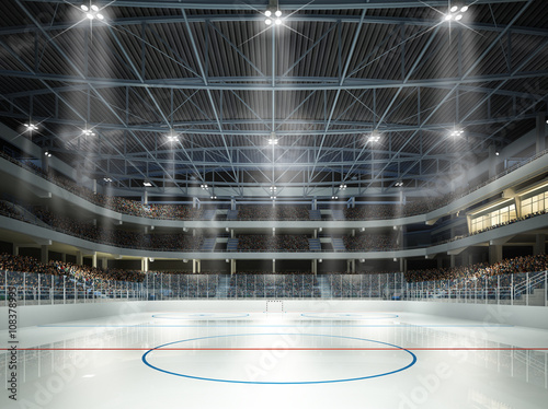 Photography Eishockeyhalle Mittellinie