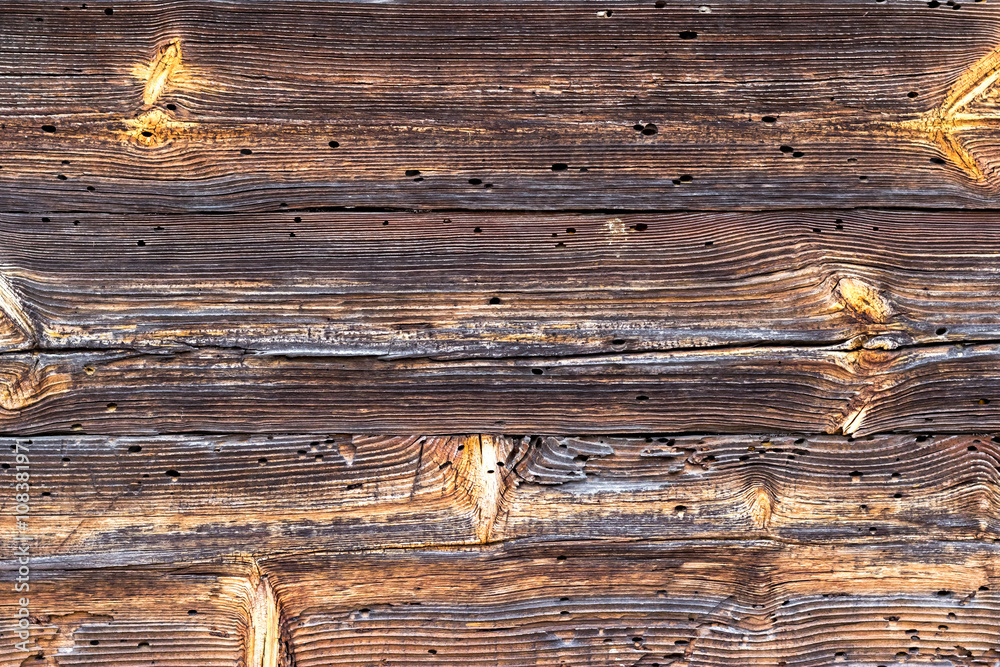 Naklejka premium The old wood texture with natural patterns