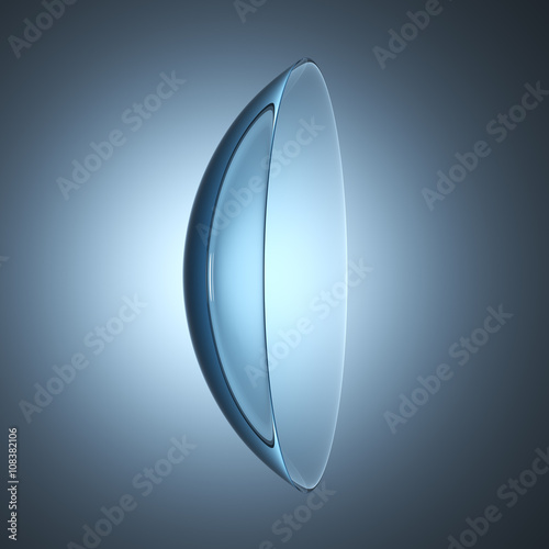contact lenses lens, 3D illustration