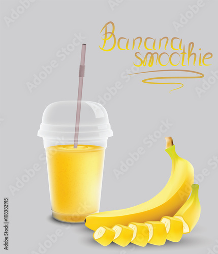 Banana smoothie for your design
