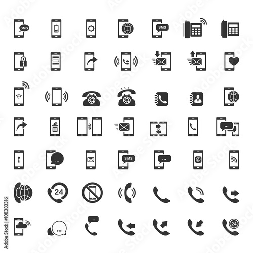 Phone and communication set,Vector EPS10.
