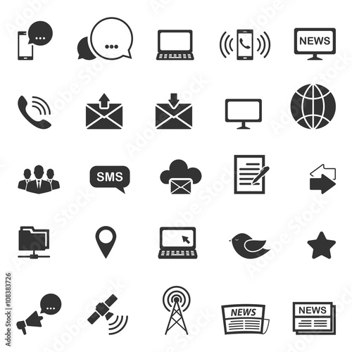 Communication icons,Vector EPS10.