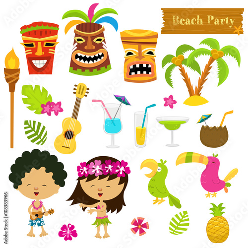 Cute Hawaiian Elements