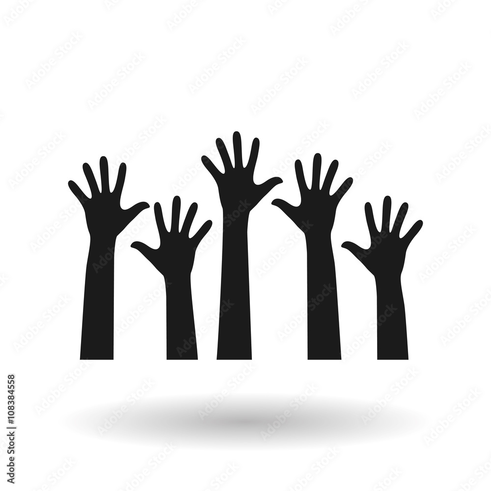 Fototapeta premium vote design over white background, vector illustration