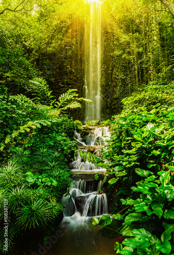 Tropical waterfall