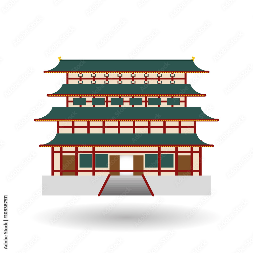 chinese culture design over white background, vector illustration
